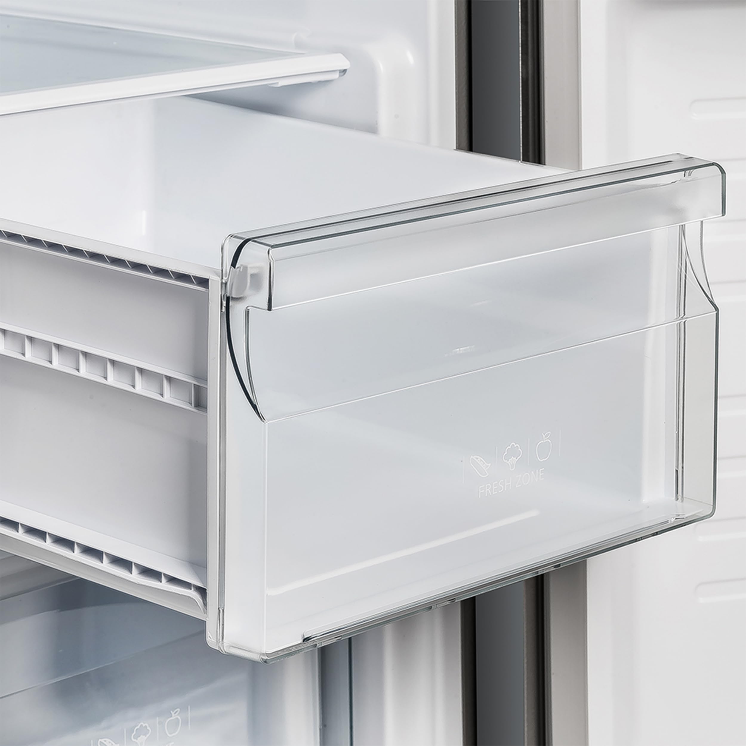 Forno Salerno 37-Inch French Door Refrigerator - 15.6 Cu.Ft. Stainless Steel With LED Touch Control, W/Trim, Fast Cool, Fast Freeze & Spill-Proof Shelves on Fridge.com - View 6