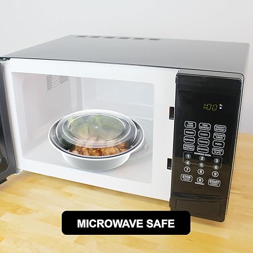 Miniatura 7 de Freshware Recipientes para preparar comidas, caja Bento, recipientes de plástico, recipientes de almacenamiento de alimentos, cajas de almuerzo