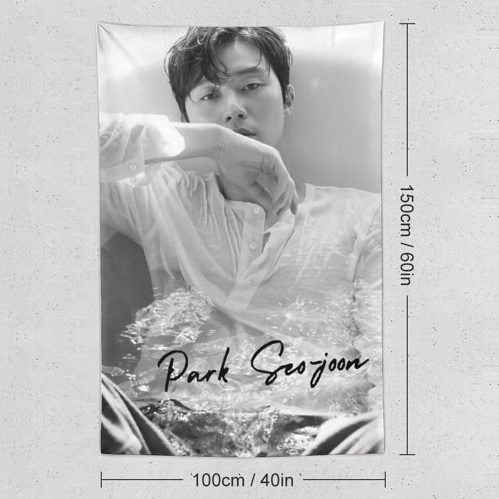 Park Seo-joon パク・ソジュン タペストリー 韓流 かっこいいです黒と