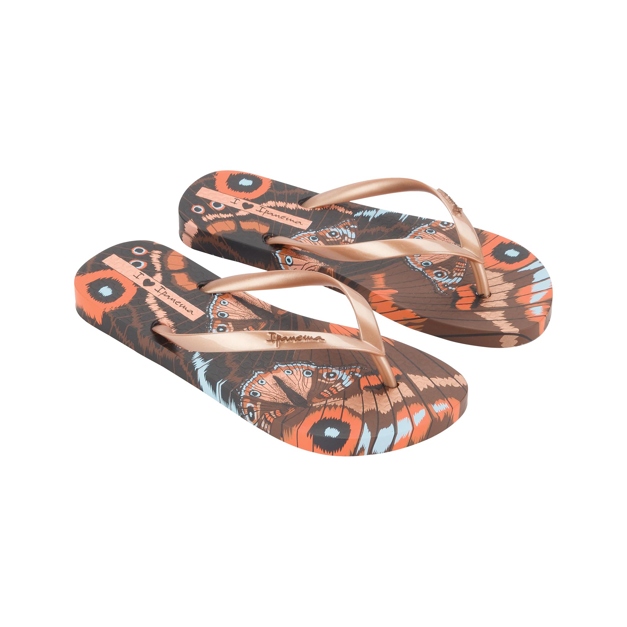 Ipanema ANIMALE PRINT III FEM, Flip-Flop, BROWN/METALLIC PINK,