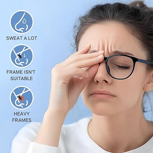 Miniatura 5 de Almohadillas para la nariz para gafas, almohadillas antideslizantes para la nariz de 0.126 in, almohadillas de silicona adhesivas para la nariz,