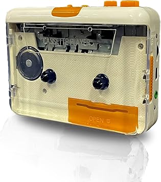 Portable Tape Player Cassette Players Captures MP3 Audio Music via PC Compatible with Laptops and Personal Computers