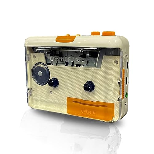 SOGTICPS Portable Tape Player Cassette Players Captures MP3 Audio Music via PC Compatible with Laptops and Personal Computers