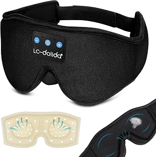 LC~dolida Sleeping Headphones  Breathable 3D Sleep Mask Bluetooth Sleeping Mask  - Compare price