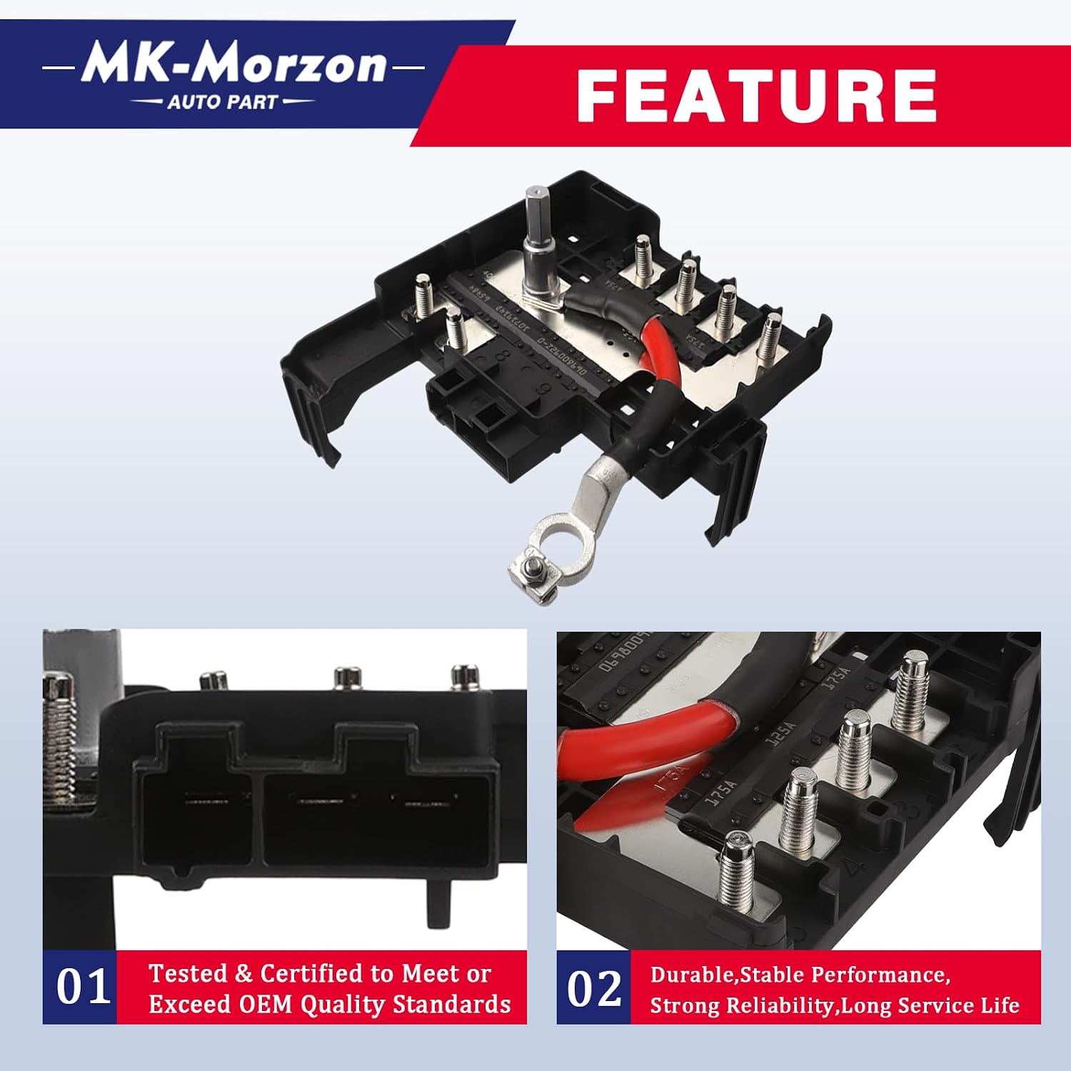 Battery Distribution Engine Compartment Fuse Block Compatible with 2017-2019 Chevy Silverado GMC Sierra 1500, 2019 Silverado Sierra 2500 3500 HD Replaces# 84354721 84460795