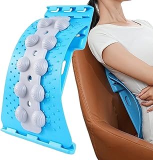 Rückenstrecker, 4-Stufig Verstellbares Lordosenstützbrett, Zur Linderung Von Schmerzen Im Unteren Rücken, Wirbelsäulenstrecker, Zur Dekompression Wirbelsäule Linderung Von Skoliose, 36.5×26cm