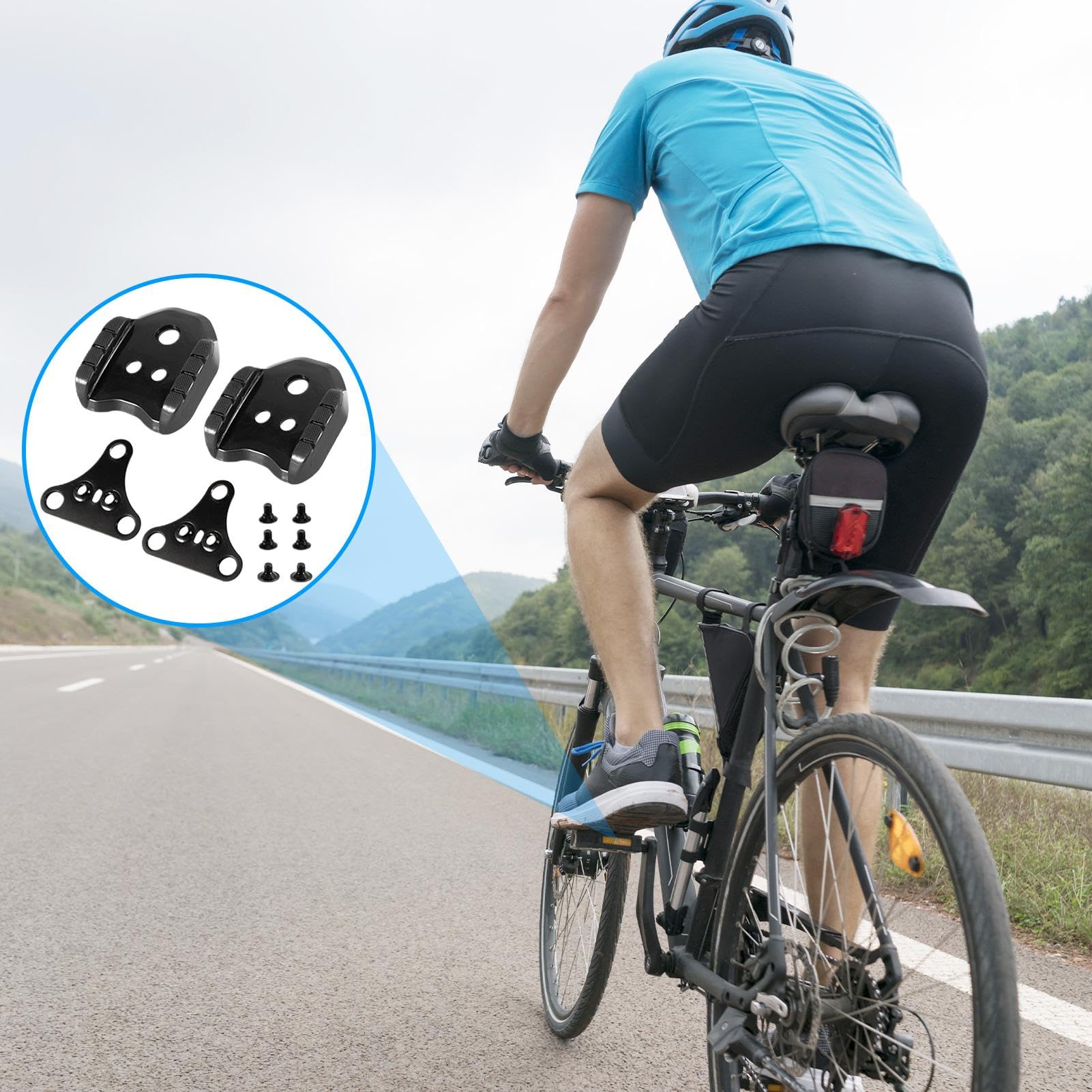 Ciclismo Pedales De Carretera Con Calas De MontaÃ±a Pedales