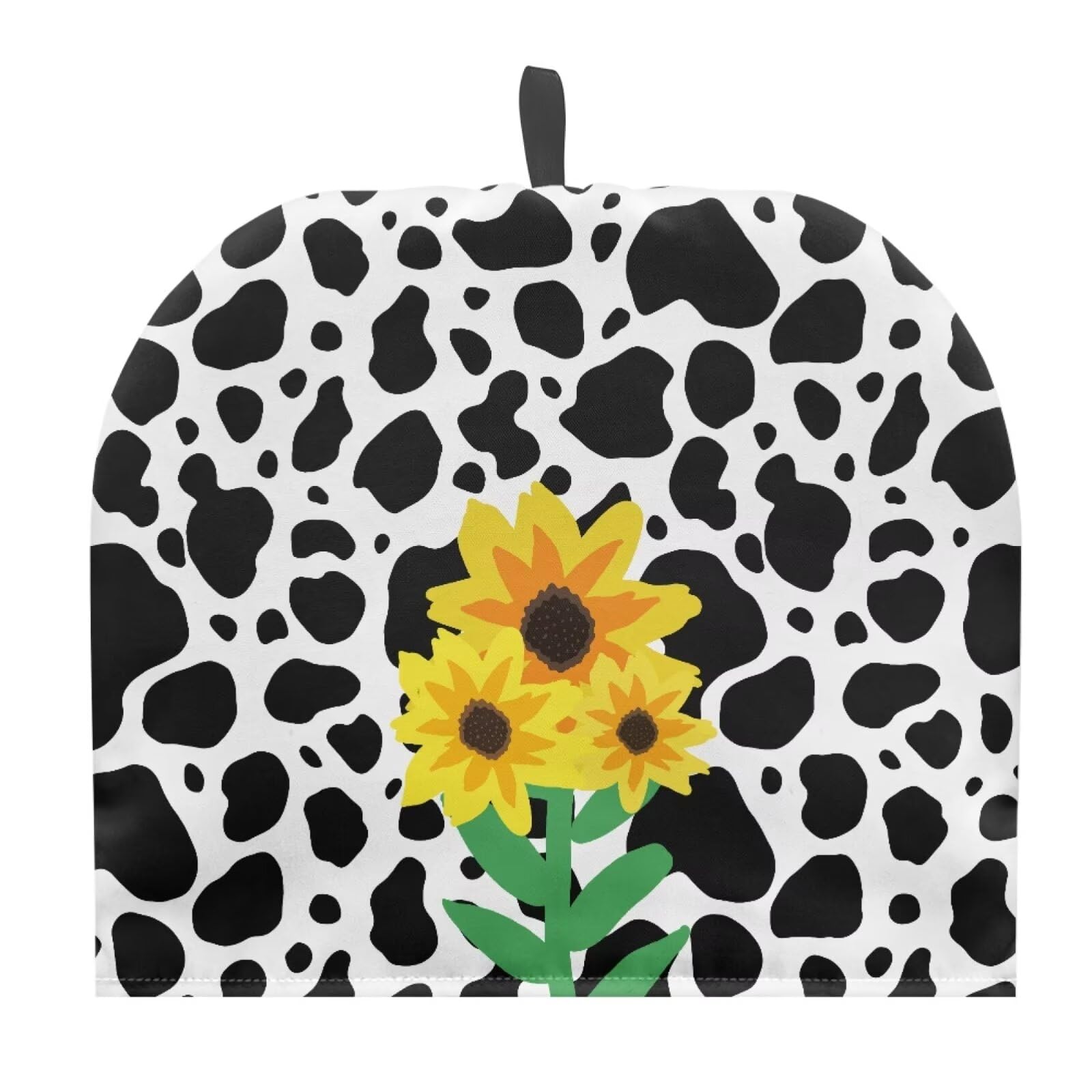 Tutolipy Tea Cozy Tea Pot Cosy Insulating Tea Kettle Quilt Breakfast Warmer Thick Wadding Teapot Warmer for Teapot Decor Home Kitchen Decoration, Cow Sunflower — image 1