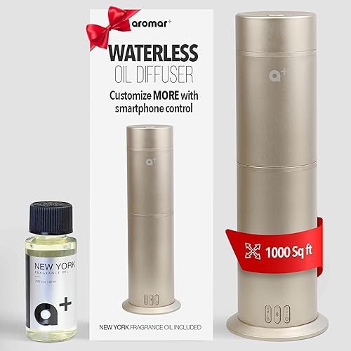 Miniatura 11 de AROMAR Difusor de aroma enchufable sin agua – Máquina de aceite esencial de aire frío, controlada por aplicación, cubre 500 pies cuadrados – Aroma