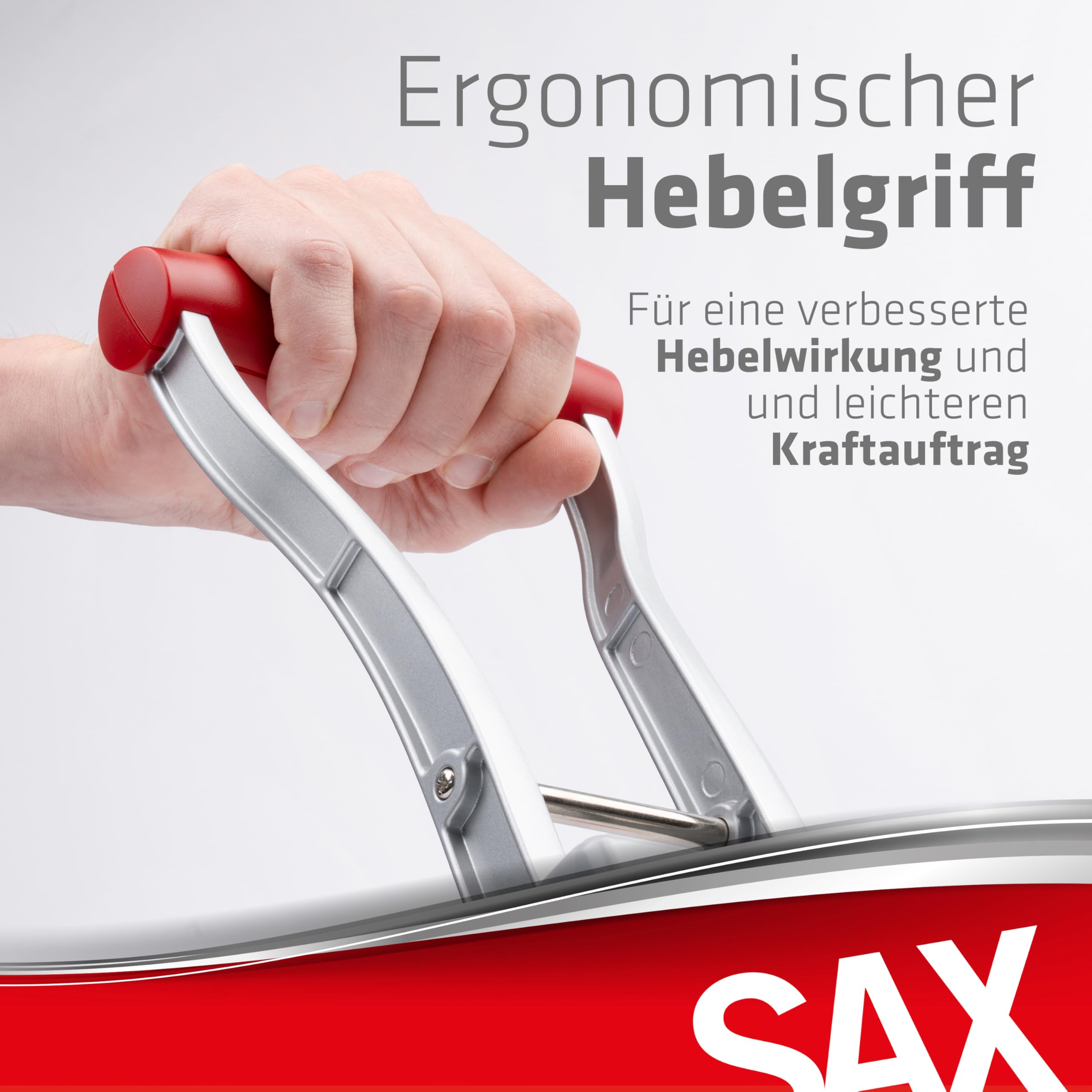 SAX Design 0-908-10 Profilocher/Kraftlocher | 150 Blatt | geringer Kraftaufwand | 2-fach & 4-fach Lochung