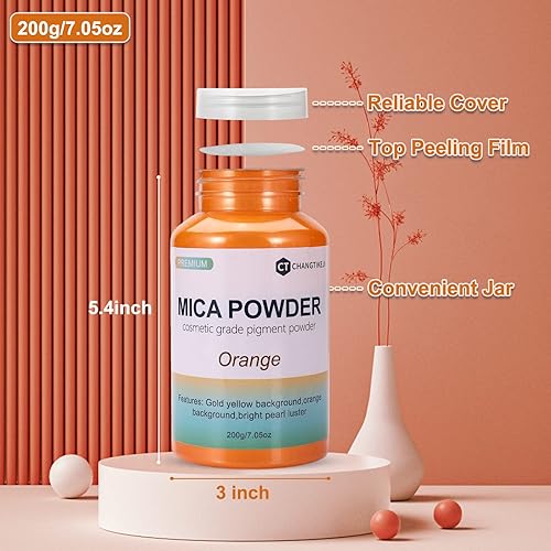 Miniatura 10 de CHANGTIKEJI Polvo de mica, 63 colores, 0.35ozbotella de pigmento natural para resina epoxi, brillo de labios, sombra de ojos, pintura, tinte,