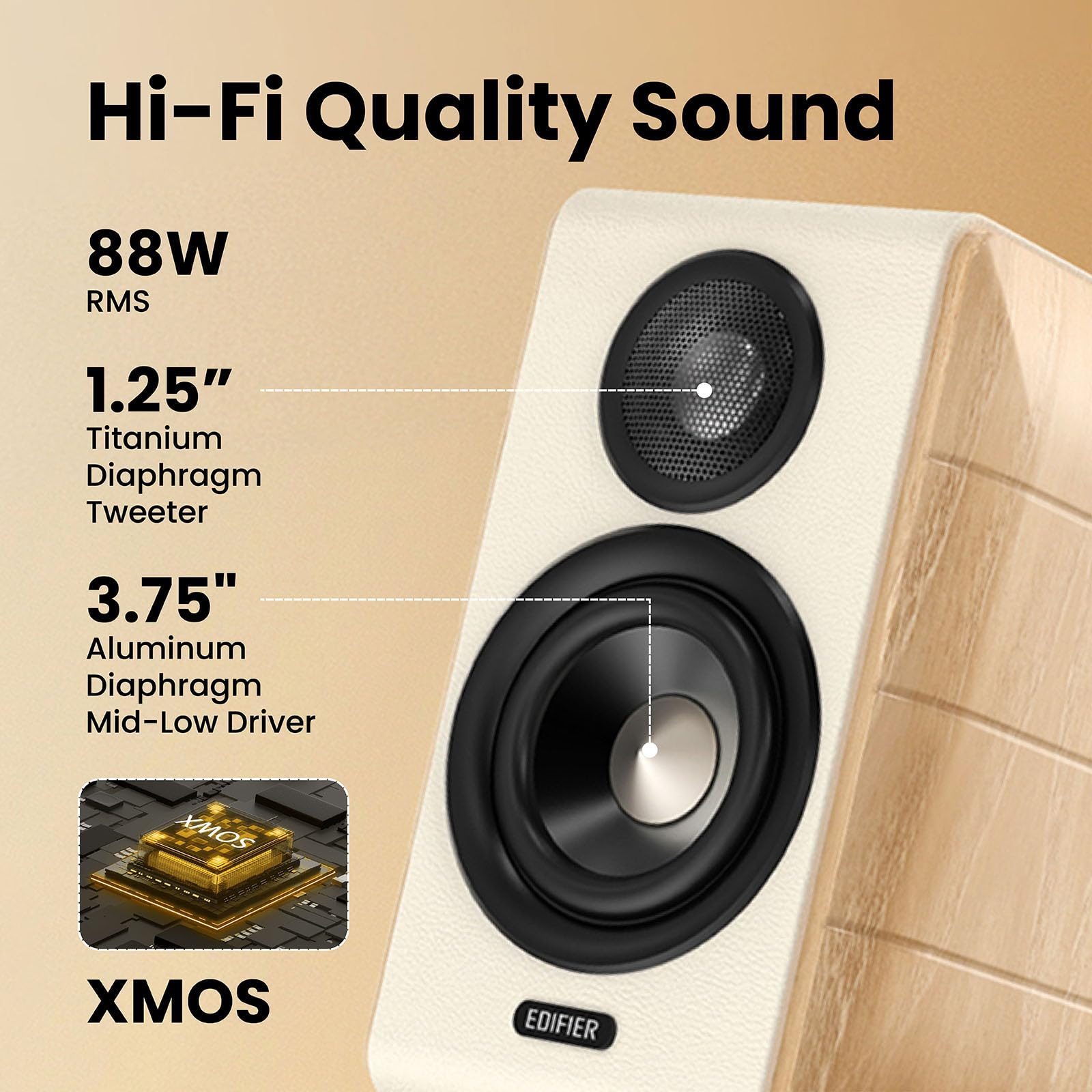 Edifier S880DB MKII - Altavoces de estantería de alta fidelidad