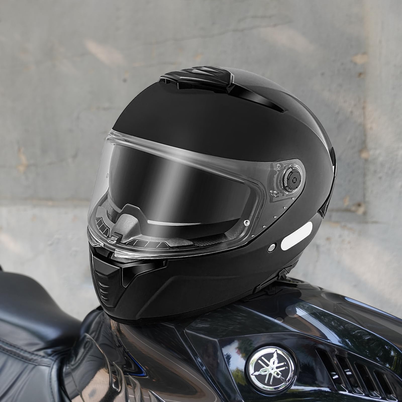 Helmvisier für MT-V-28B/THUNDER 4 SV/Stinger 2,Motorradhelm Visier,Motorrad Windschutz Helm Objektiv Visier Vollgesichts.UV Schutz Helmvisier (Klar)