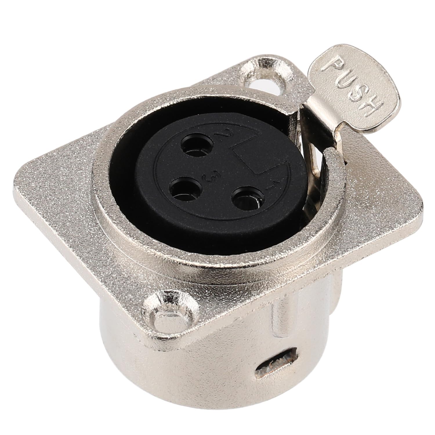 Connettori femmina XLR a 3 pin Greluma per montaggio a pannello, jack femmina, contatti rame placcato nichel, alloggiamento metallo