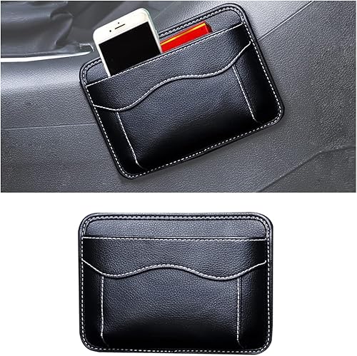 AUCELI Organizador lateral para asiento de automóvil, bolsa de bolsillo de almacenamiento de la bandera estadounidense, mini bolsa de relleno de