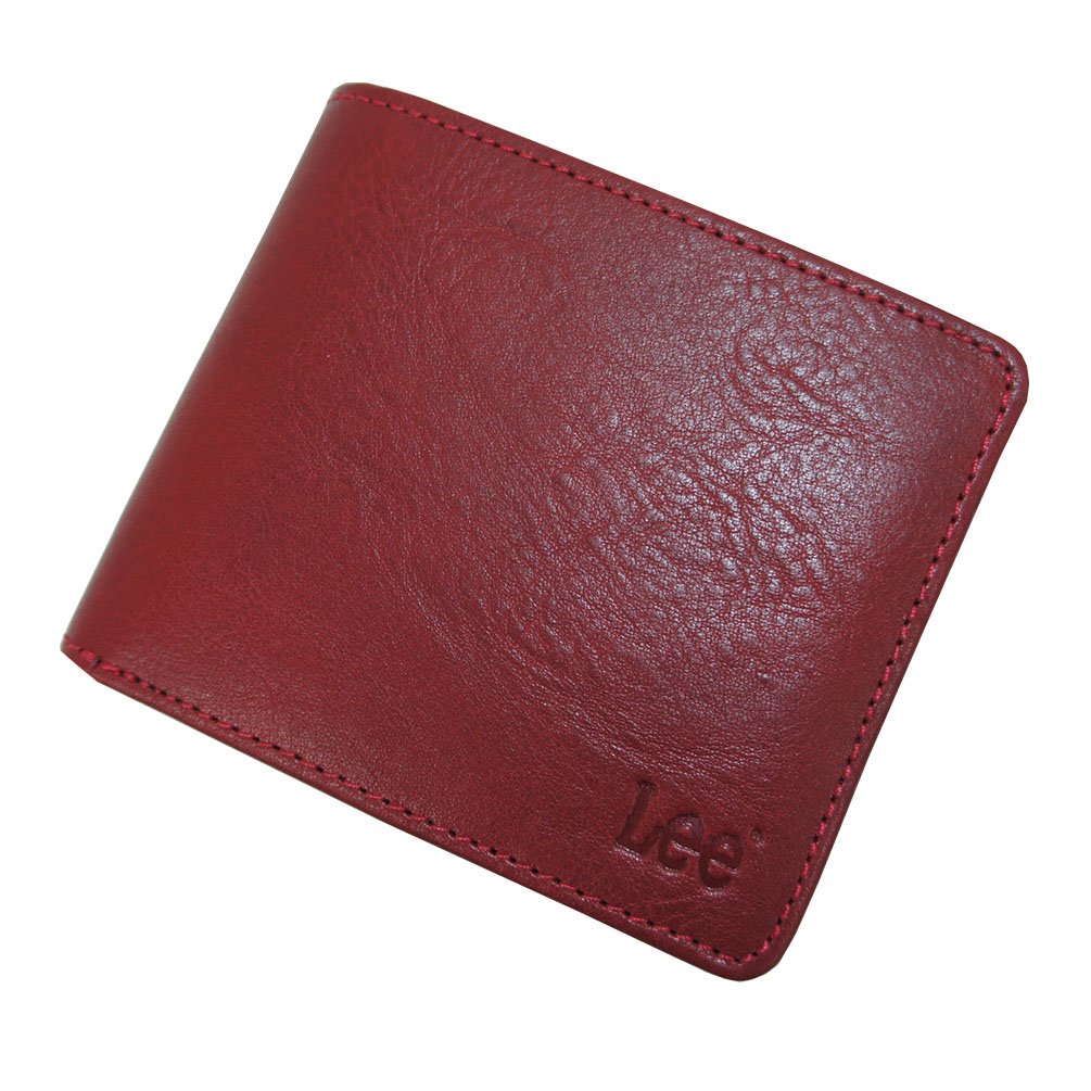 DELSEY genuine leather 二つ折り財布 レッド