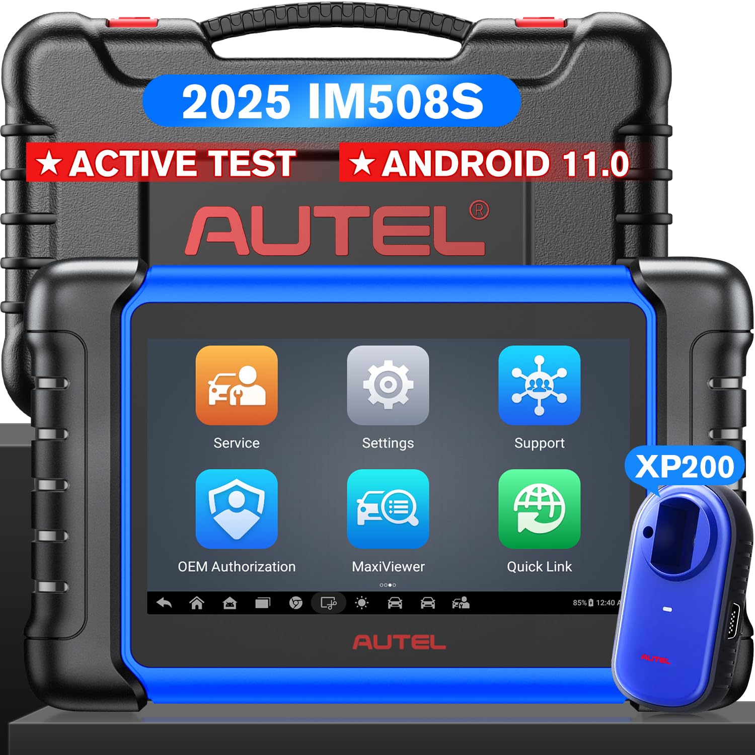 Autel Scanner MaxiIM IM508S, 2025 Up of IM508 KM100, Both Scan Tool & Programmer Tool, Programming with XP200, Smart & Expert Mode, 3000+ Bidirectional Tests, 40+ Resets, OS11, 4-Core, 4/64G, AutoAuth