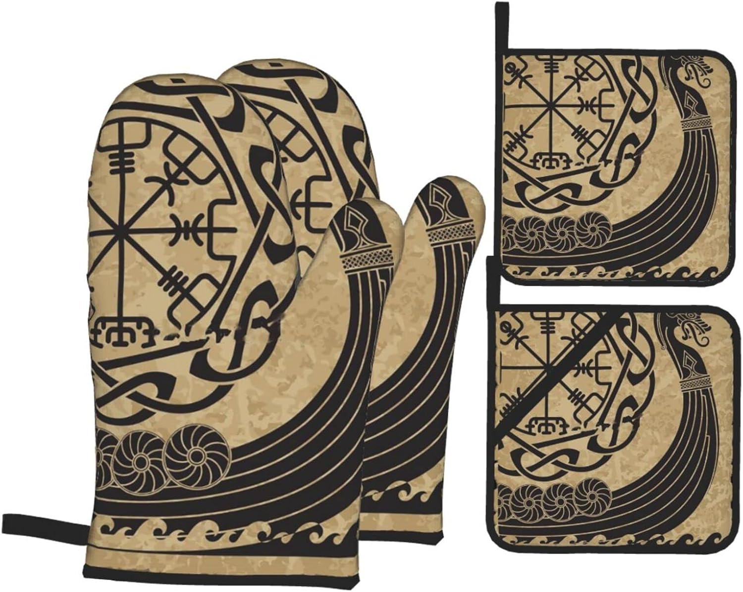 The Vikings Ancient Scandinavian Pattern Norse Runes Oven