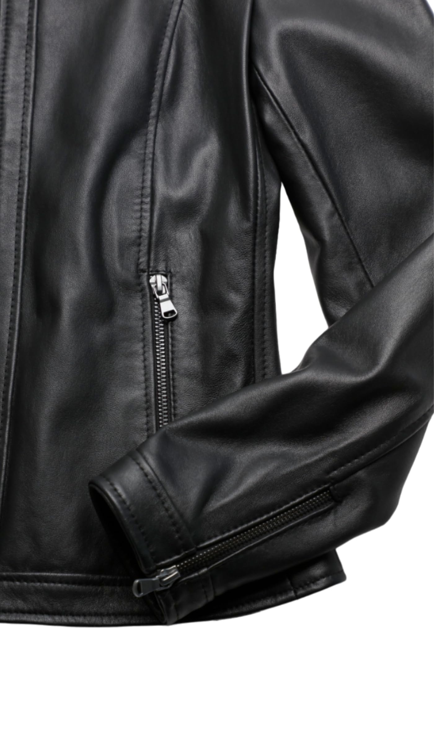 BARONE Giacca pelle donna, giubbotto donna in vera pelle foderato, Giubbotto pelle donna Made in Italy VIOLA