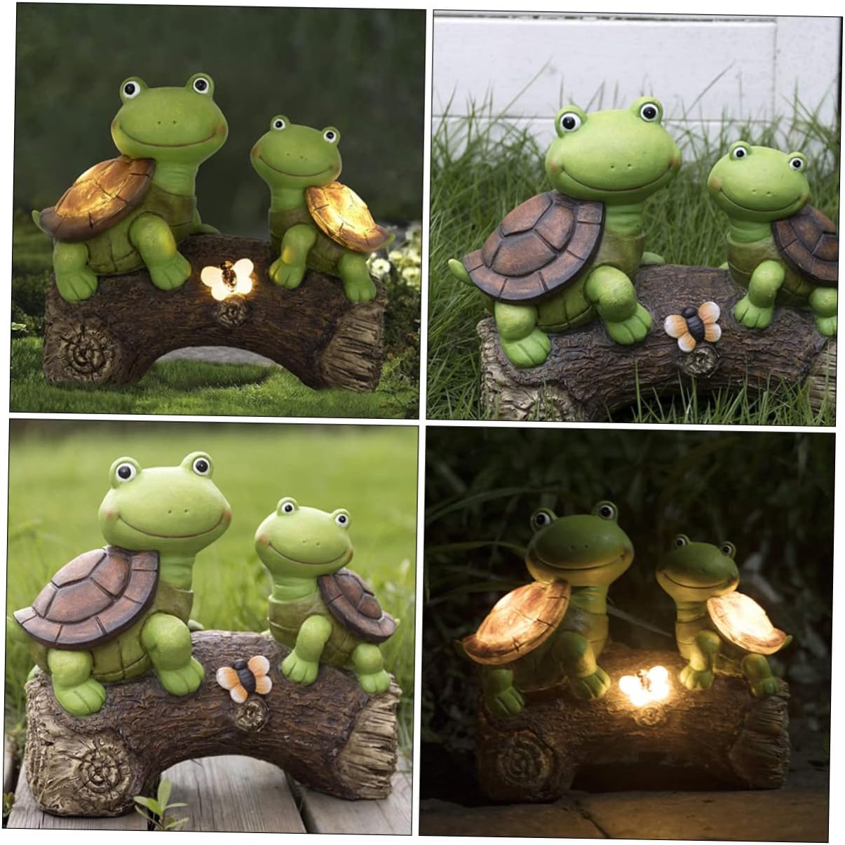 POPETPOP 1Pc Turtle Shaped Decorative Garden Lamp Unique Landscape Light for Outdoor Spaces Solar Powered Night Illumination for Courtyards and Gardens