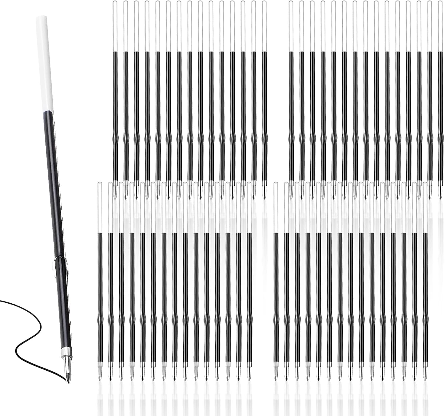 0.7mm Refills Black Retractable Pen Refills Ballpoint Pen Refills Black