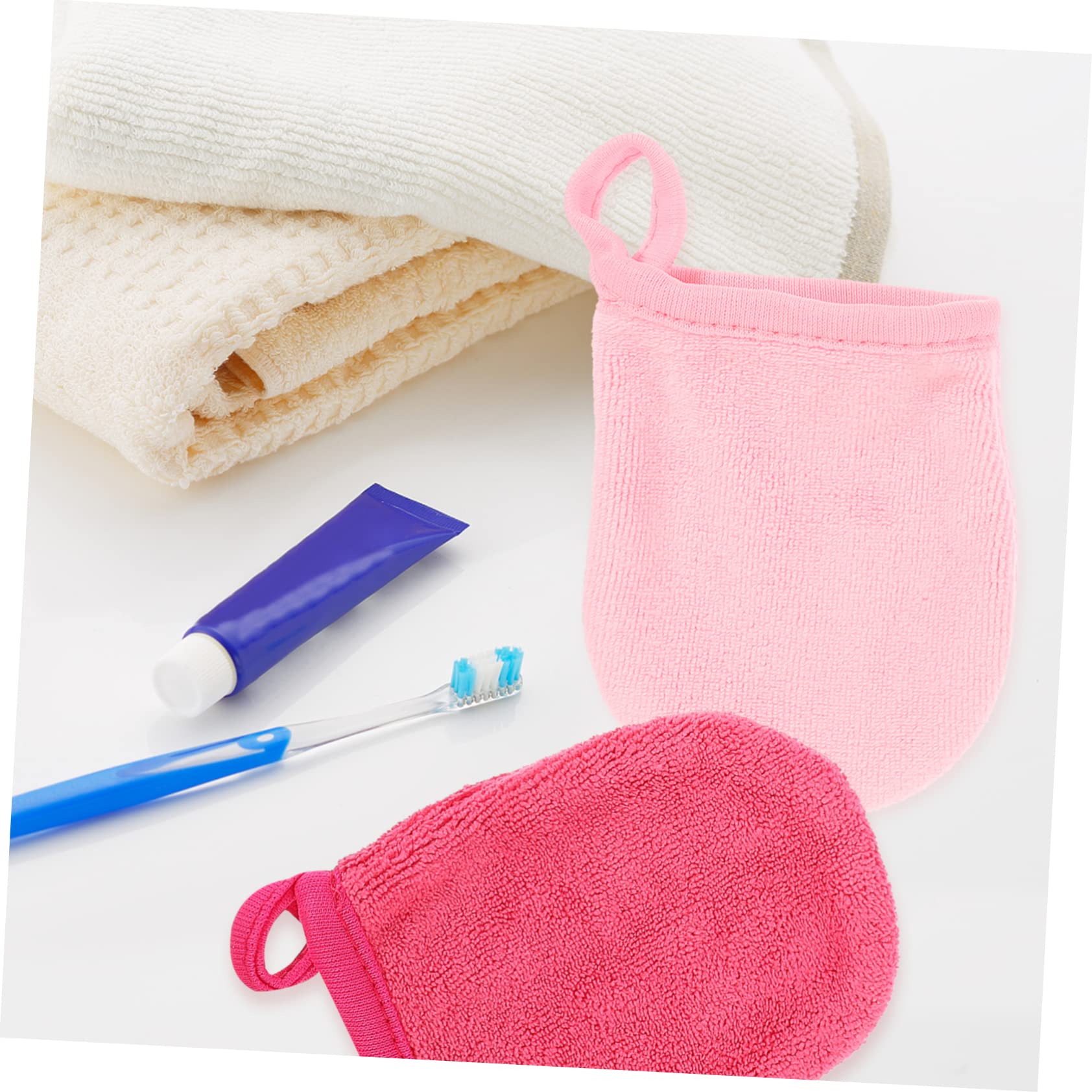 Healeved 20pezzi Guanti Per Pulizia Del Viso Microfibra Di Riutilizzabili Per Rimozione Makeup e Lavaggio Viso Morbidi e Ipoallergenici Per Pelli Sensibili