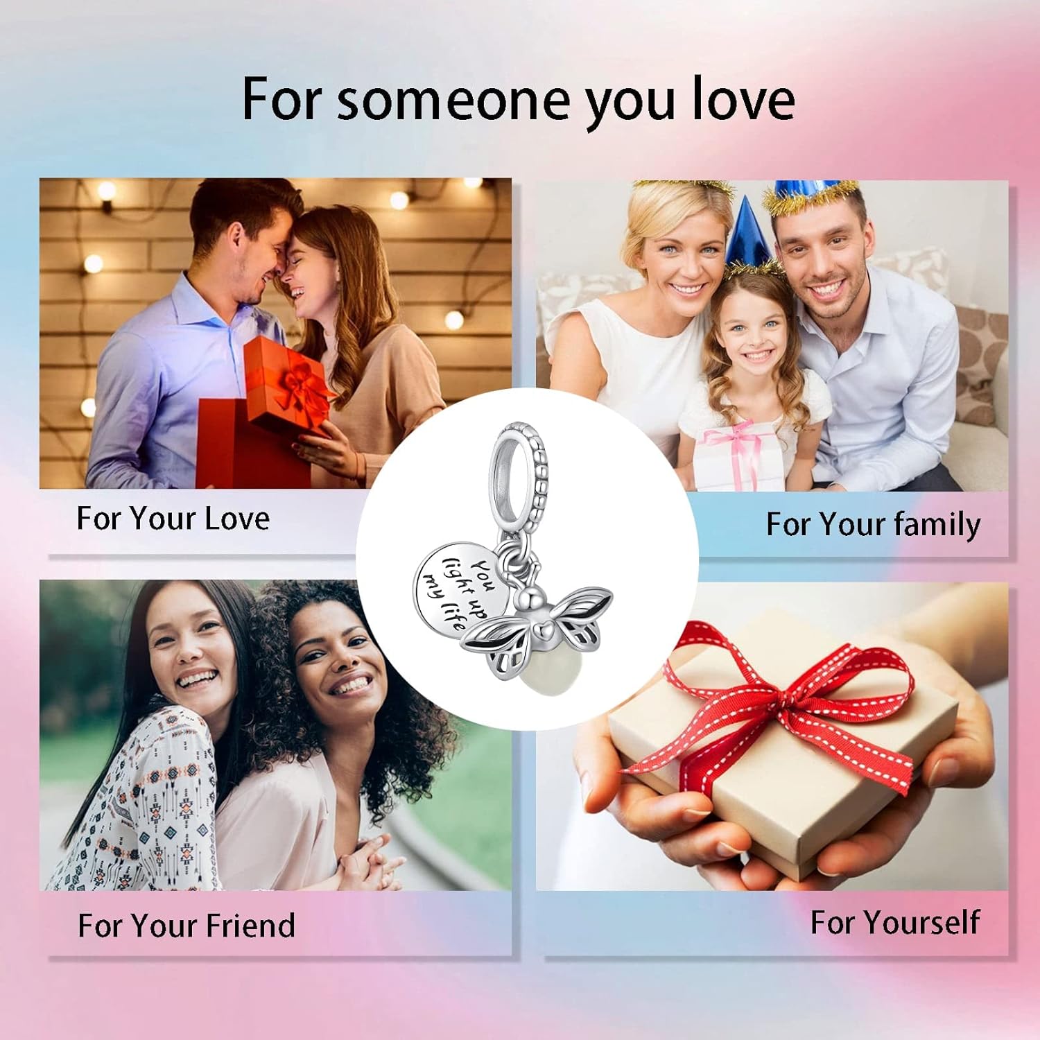 Birthday Fashion Love Heart Dangle Charm 925 Sterling Silver Charms fits Bracelets ... - Image 7