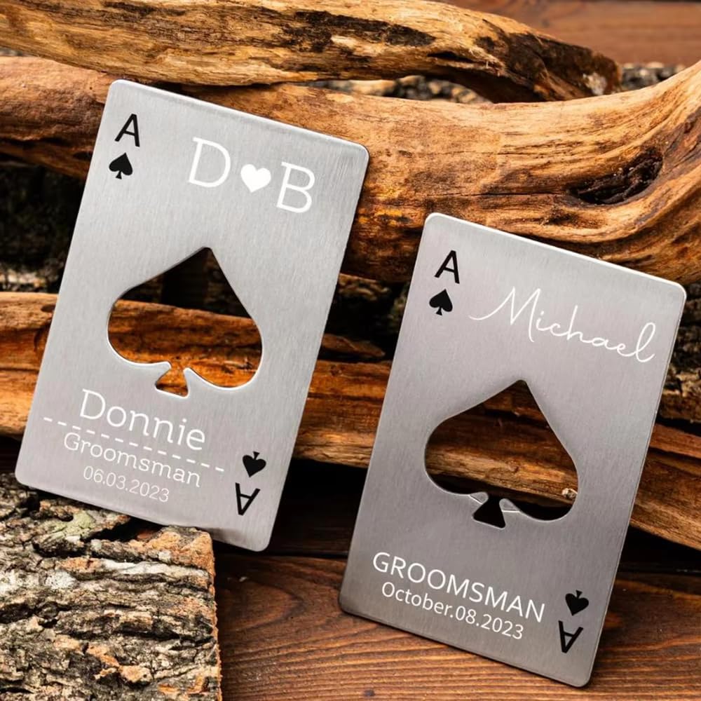 Décapsuleur acier inoxydable as de pique de qualité supérieure pour réception et mariage