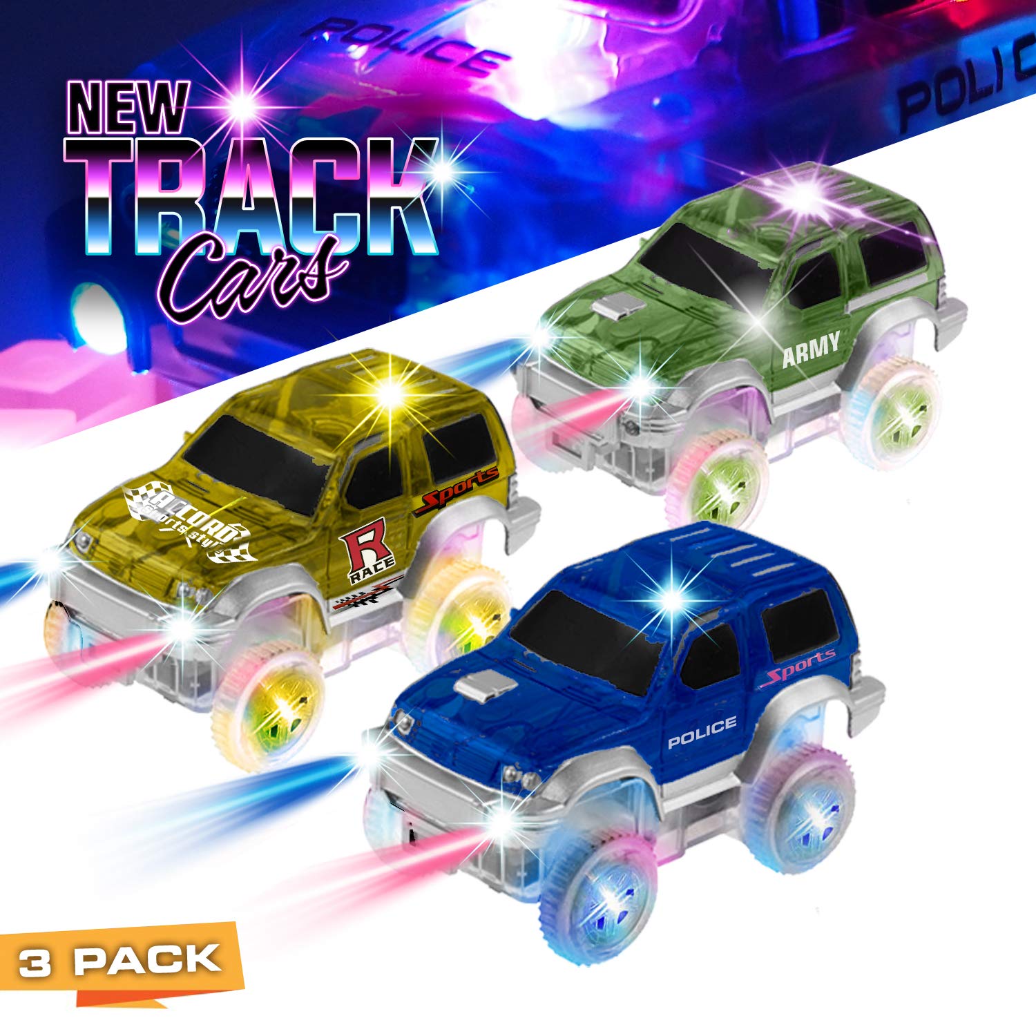 glow in the dark car track