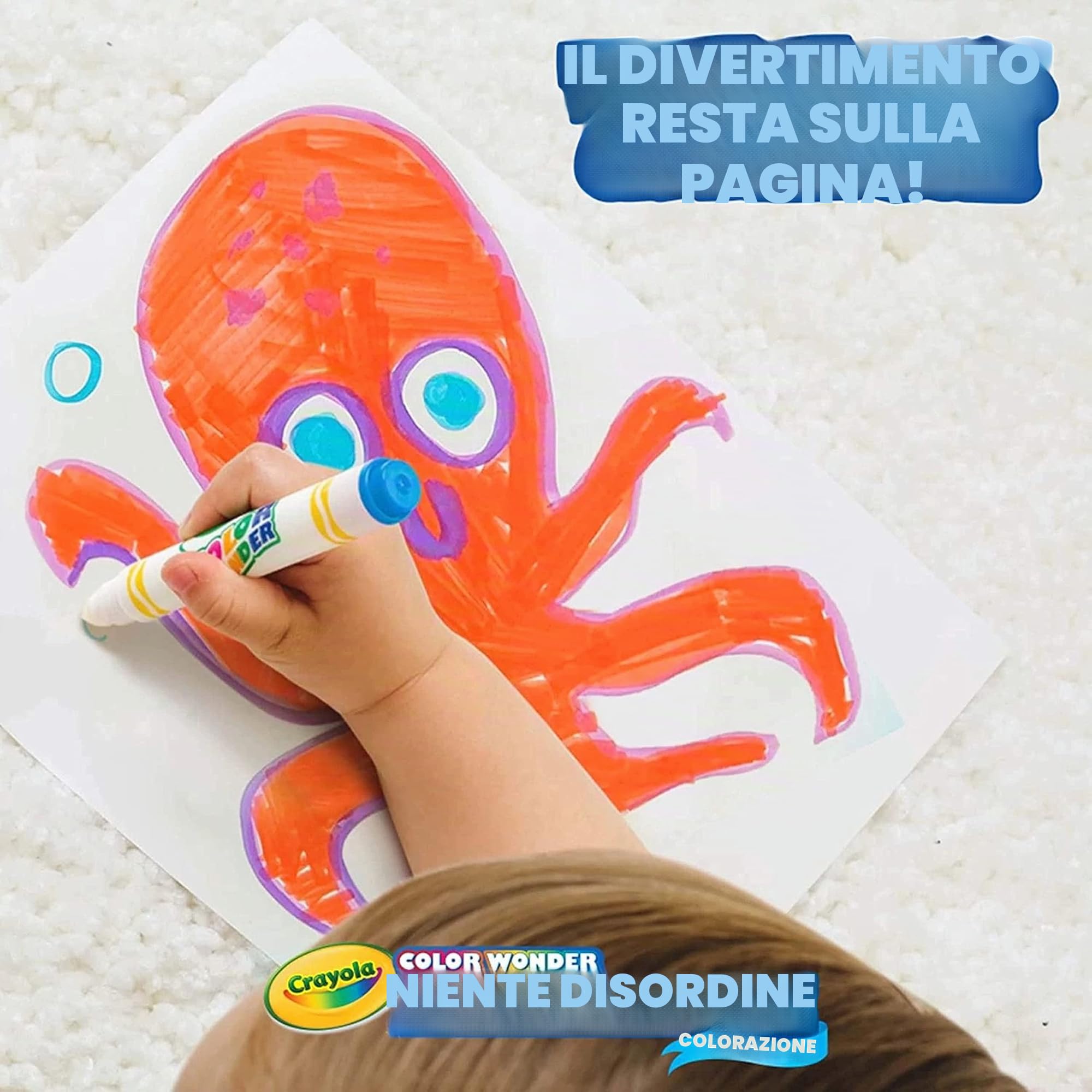 CRAYOLA Color Wonder - Colori Senza Macchia per Bambini, 20 Pennarelli Magici e 60 Fogli di Carta Speciale, Kit Creativo e Ricarica per Linea Color Wonder, Idea Regalo dai 3 Anni, 75-1843