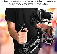 Vista 2 de Z Axis - Agarradera estabilizadora de cámara, rango de rodamientos de 5.1-9.9 lbs, con agarre de doble mango, accesorios de fotografía para cámara