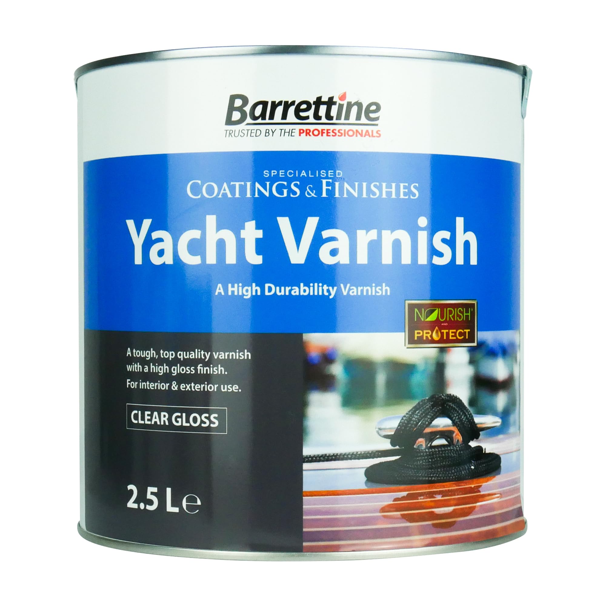Sponsored Ad – Barrettine Yacht Varnish (Clear Gloss, 2.5L) - High Gloss Finish Interior & Exterior Wood Varnish with Long-Lasting Protection Against Cracking, Flaking & UV Damage