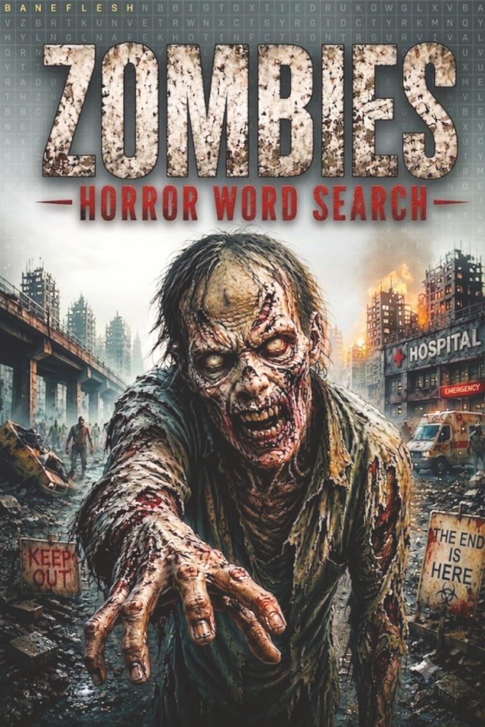 Zombies Horror Word Search: Spooky Puzzles For Adults and Teens, Halloween Horror Book, Undead Movie Fan Gift