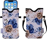 Vista 38 de Tainada Funda de neopreno para teléfono para hombres y mujeres con correa cruzada/cordón para el cuello para iPhone 17/16/15 Pro Max, Air, 16/15