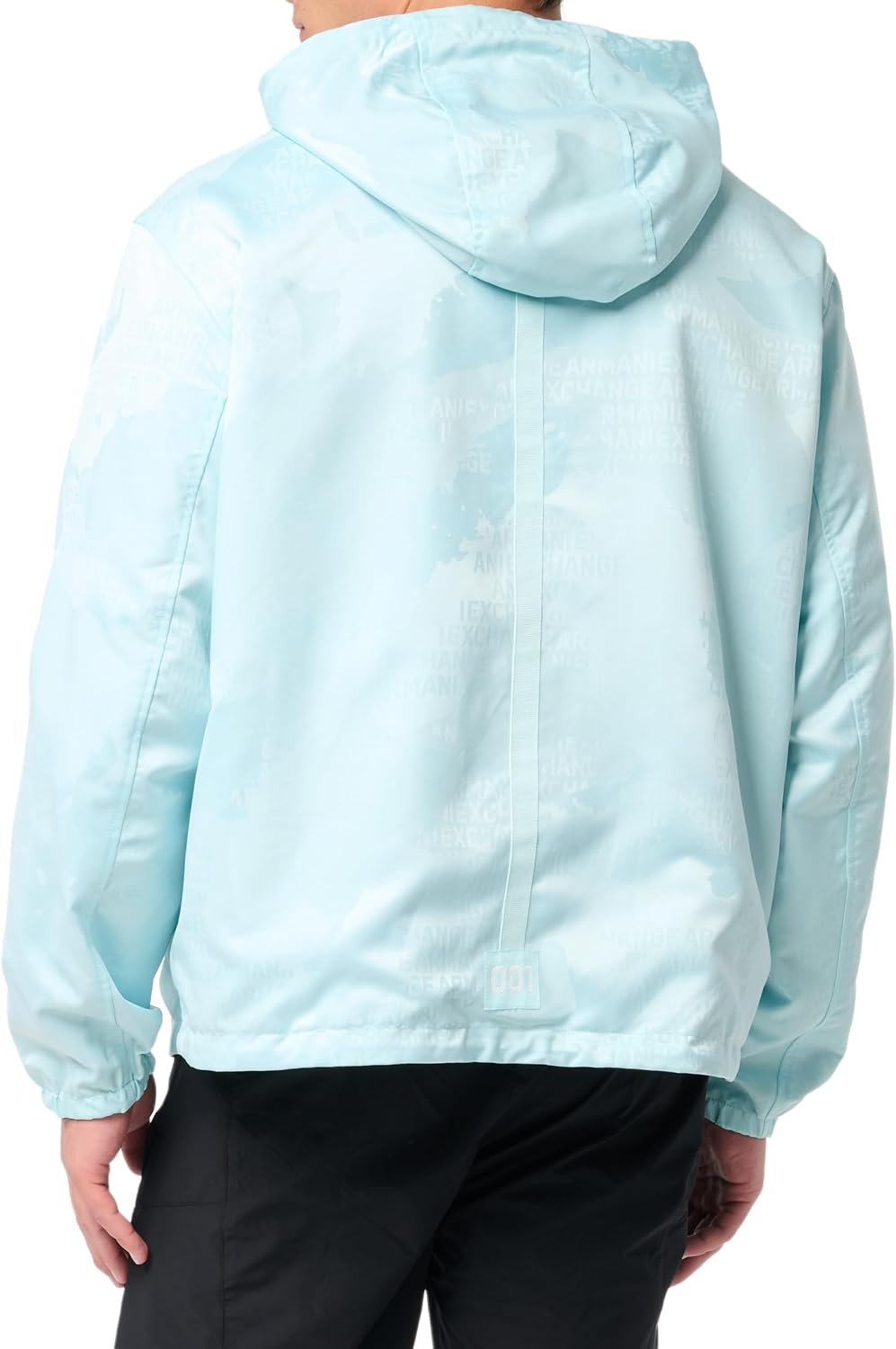 Armani Exchange mens Hooded Reversible Camo Jacquard Light Jacket - Image 2