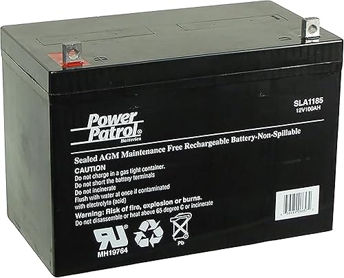 Miniatura 5 de Interstate Batteries Batería Solar de 12V 100Ah 90Ah - Grupo 27, Terminal de Bandera, SLA AGM VRLA Power Patrol, Reemplazo Recargable para Solar,