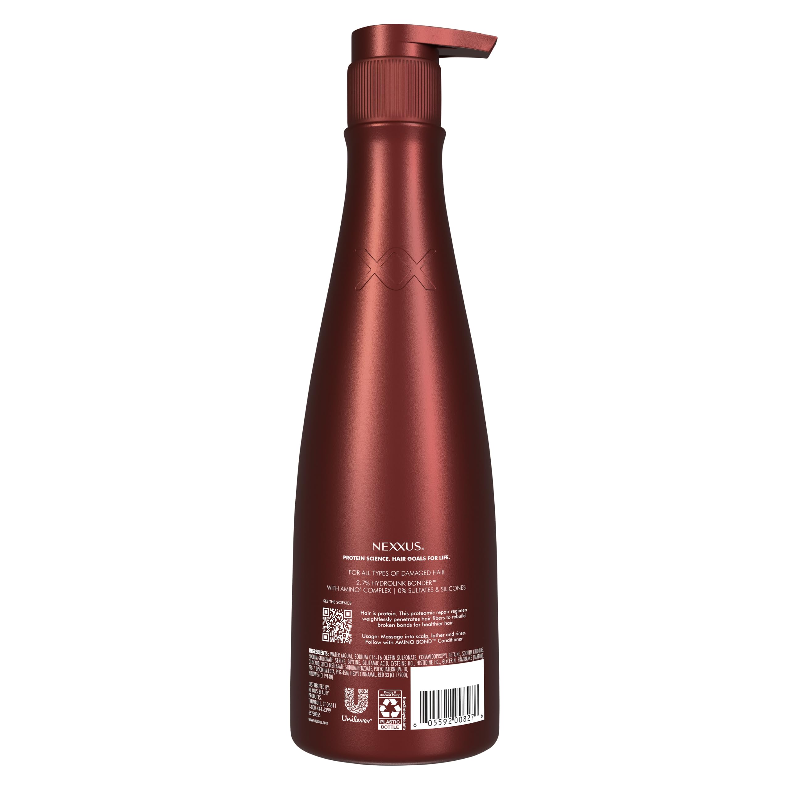 Nexxus Shampoo Amino-Bond für alle Arten von geschädigtem Haar, mit Aminosäuren und Keratin-Protein, 383 ml