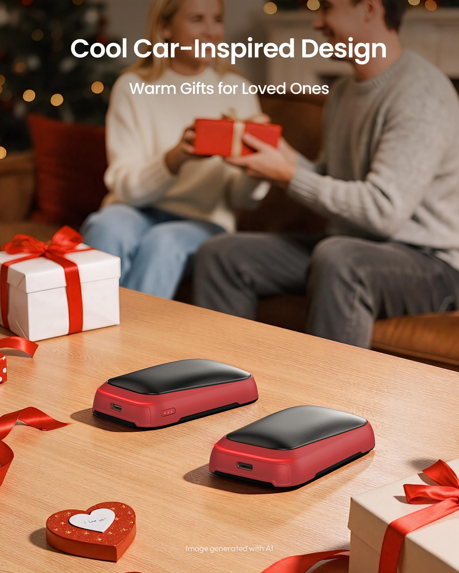 Gaiatop Calentadores de manos eléctricos recargables, calentador de manos magnético de bolsillo, paquete de 2, calentamiento rápido 3S, cabe en guantes, para deportes de invierno, accesorios de caza