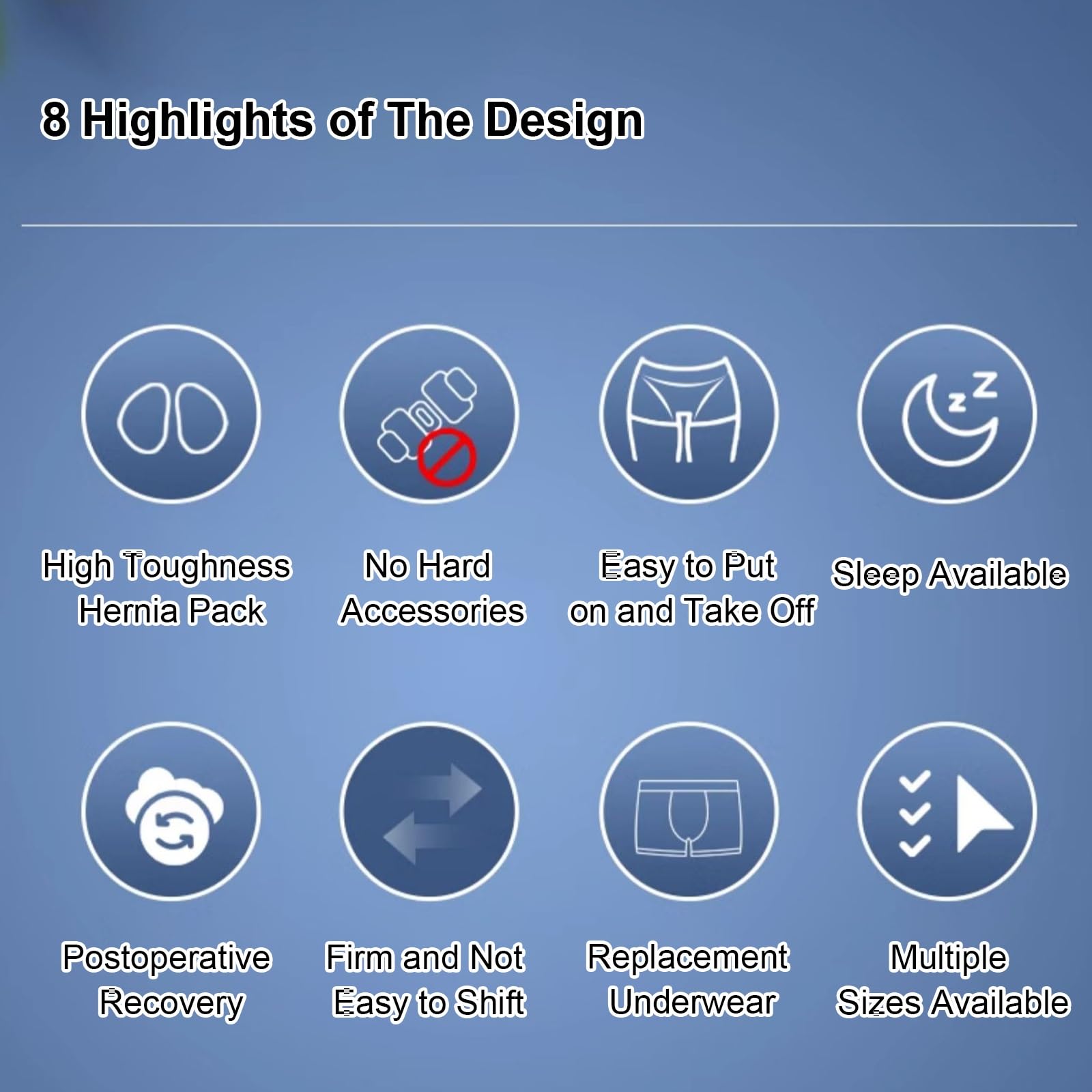 Hernia Belts for Men, Support Brief for Single/Double Inguinal, Hernia Underwear for Men with 2 Removable Pressure Pads(Large)