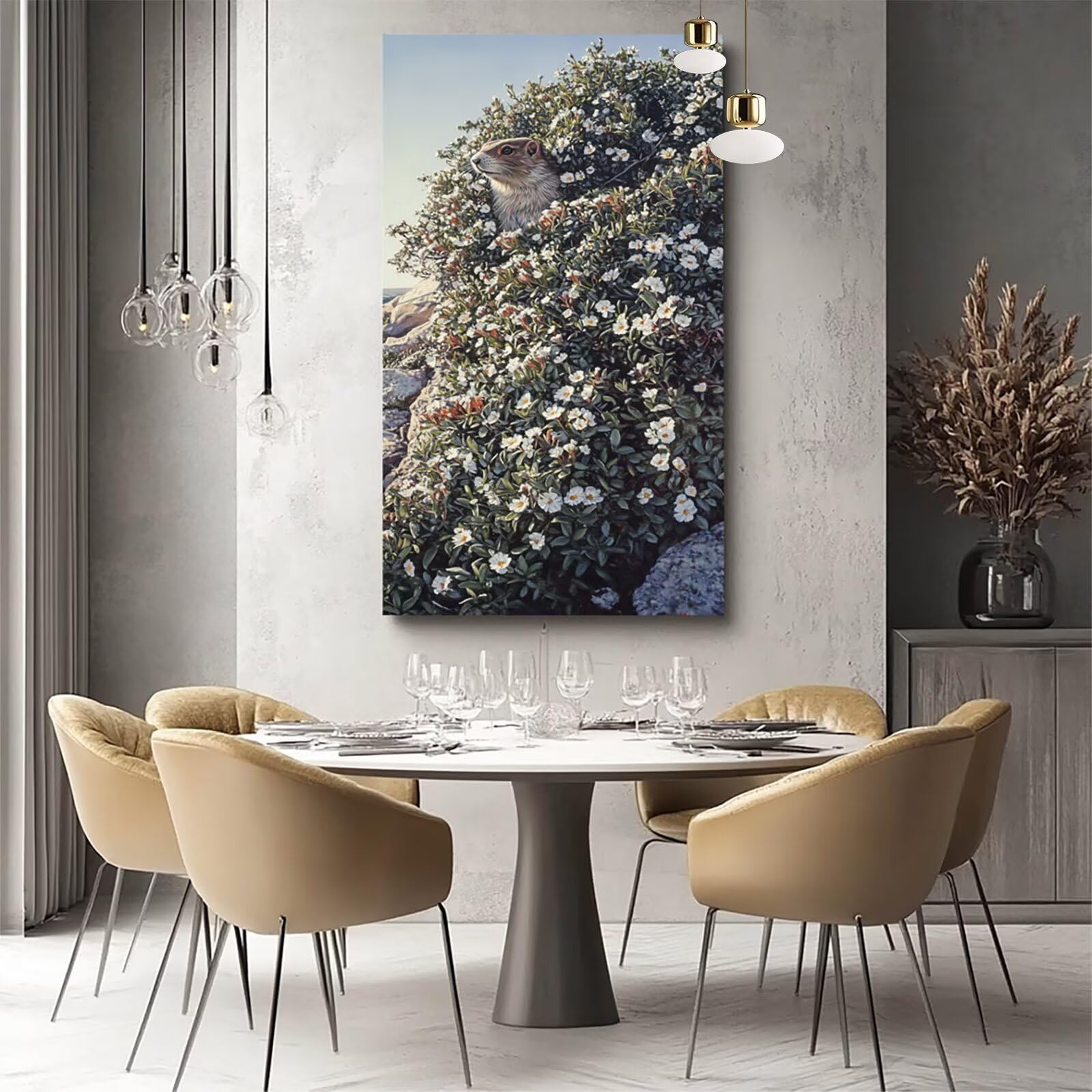 Fleur Peinture Numero Adulte, Animal Peinture par Numero sur toile à l'acrylique et au pinceau 80x160cm,Activité Manuelle Enfant,Loisirs Créatifs Adultes Cheerful painting,Decoration Murale Cadeau 223