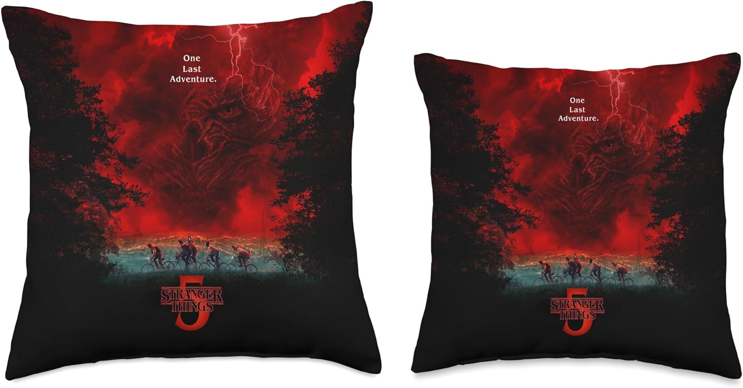 Stranger Things Key Art Officially Licensed Throw Pillow