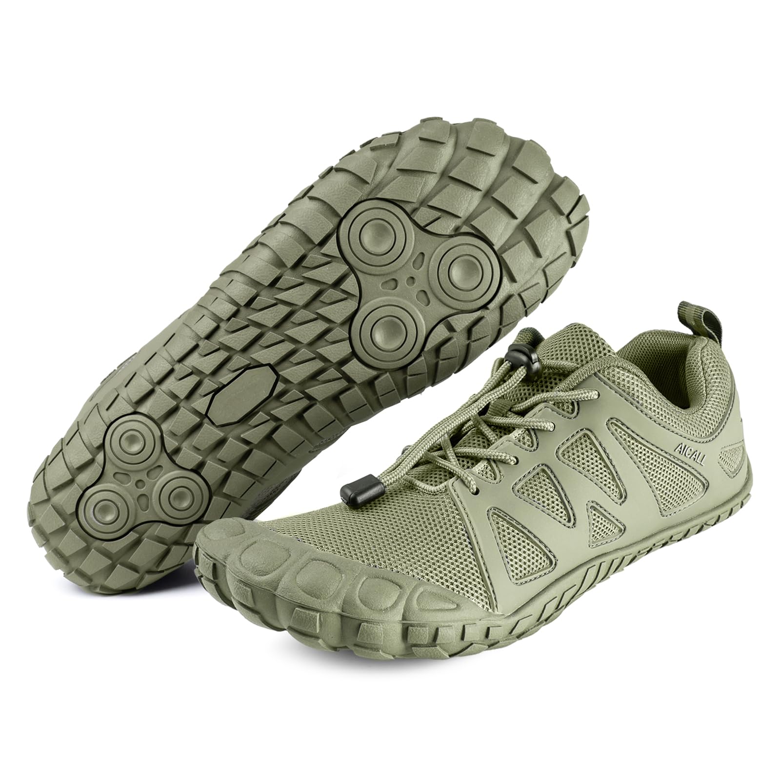 Aicall Mens Minimalist Shoes Water Shoes Beach Wide Toe Box Walking Hiking Boating Fishing Shoes