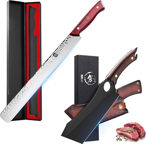 VG10 - Cuchillo para cortar carne, cuchillo japonés de 16 pulgadas, ultraafilado, forjado de acero inoxidable de alto carbono, cuchillo de pechuga disponible en Yaxa Guatemala