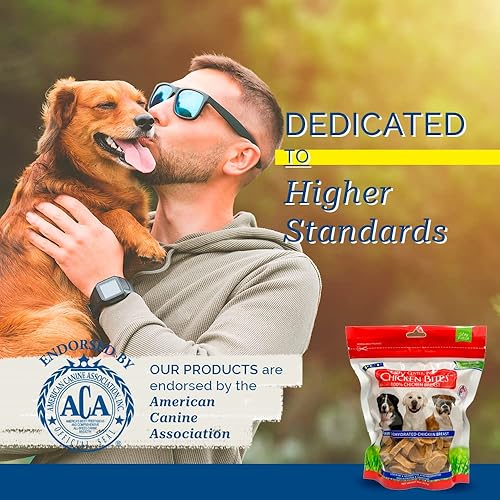 Miniatura 7 de PCI Pet Center Inc. Chicken Bites 100% Chicken Breast Raw Dehydrated Chicken Breast, Made in USA, 8 Ounce Pack
