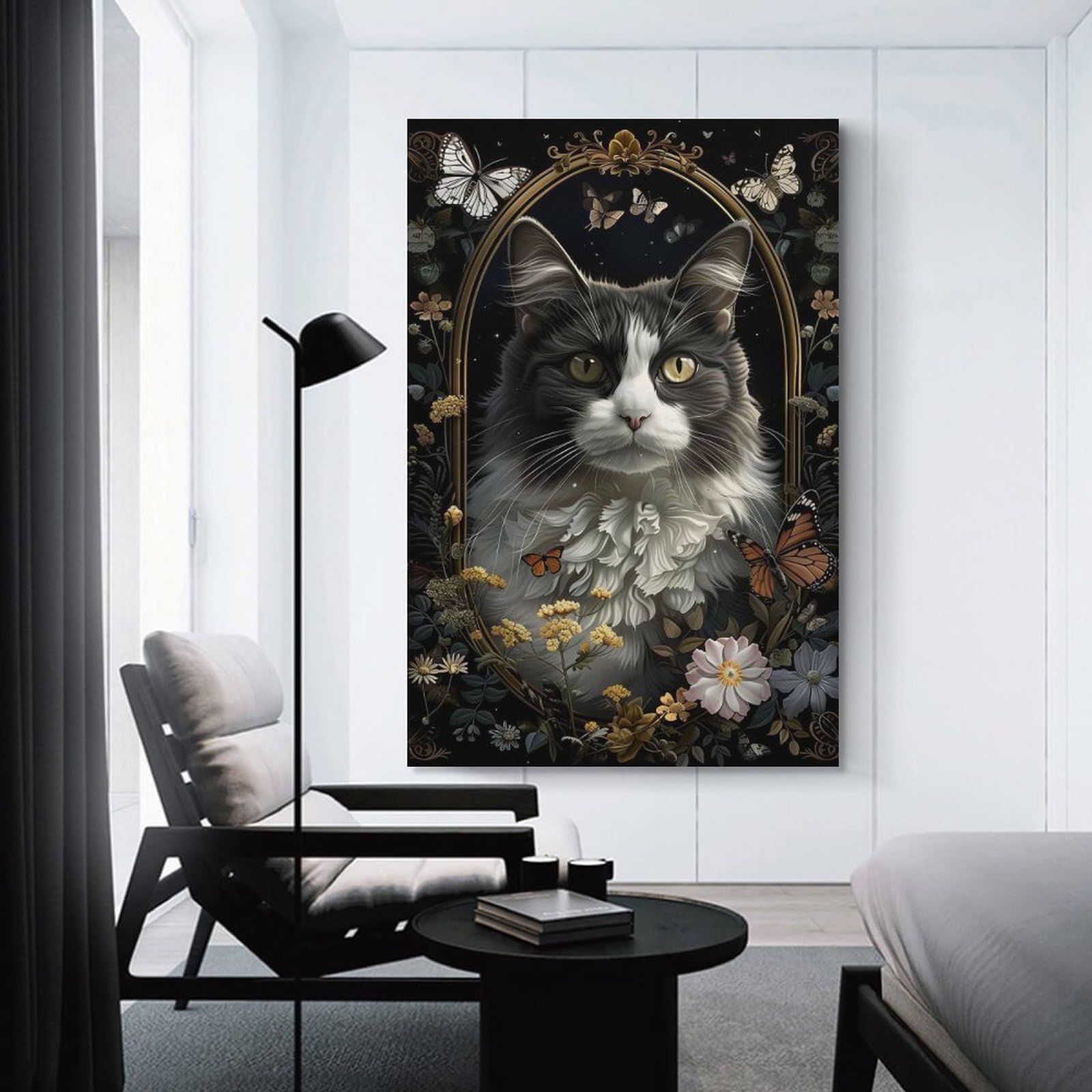 Junmoney Manx Hanging Wall Art, 08x12inch(20x30cm), for Bedroom Walls, Guest Spaces Or Lounges, An Easy Wall Refresh for Bedrooms