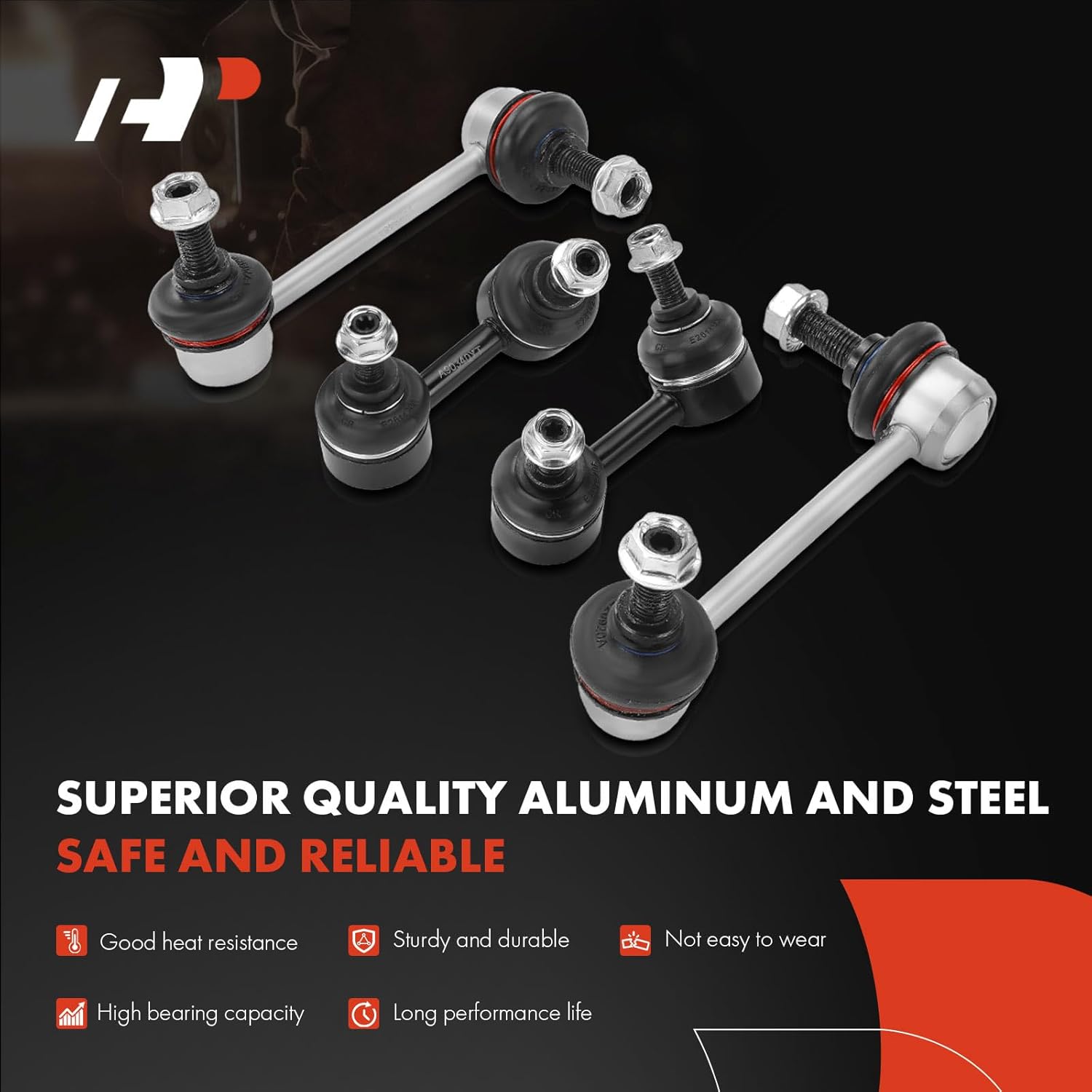 A-Premium Set of 8, Upper Control Arm, Lower Ball Joint, Front Rear Sway Bar Link, Compatible with Honda Accord 1998-2002, Acura CL 2001-2003, TL 1999-2003