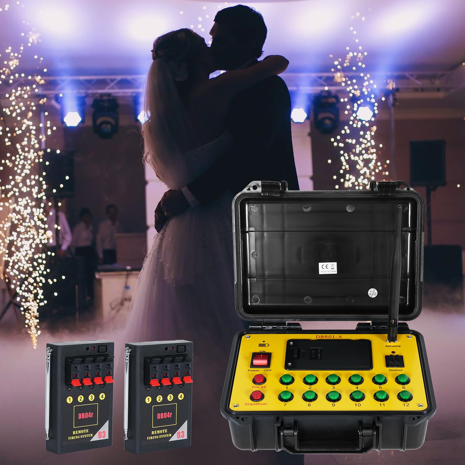 36 Kanal Drahtlose Steuerung, Drahtloses Bühneneffekt System für Hochzeit Ausrüstung, Funkzündanlage für Feuerwerkseffekt, Funkenbrunnen, Große Show, Party