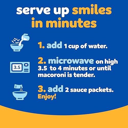 Miniatura 7 de Kraft Easy Mac - Cena original para macarrones y queso para microondas (paquetes de 6 unidades)