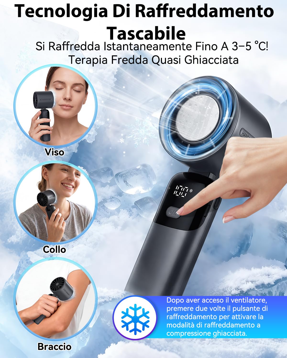 Ventilatore portatile da campeggio con luce LED – Ventilatore da tavolo ricaricabile e ventilatore sospeso (funzionamento 24 ore), gancio per tenda, camper, attrezzatura di sopravvivenza, ufficio