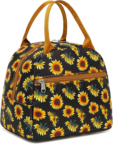 Miniatura 13 de Bolsa de almuerzo aislada FlowFly - Bolsa de asas organizadora para mujeres/hombres, Café